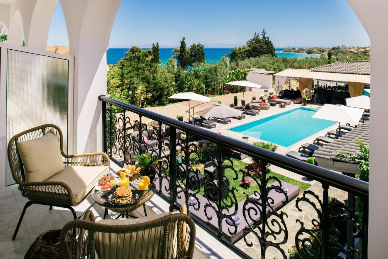 Villa Corali Apartments Sea Breath & Pool Amoudi Ngoại thất bức ảnh