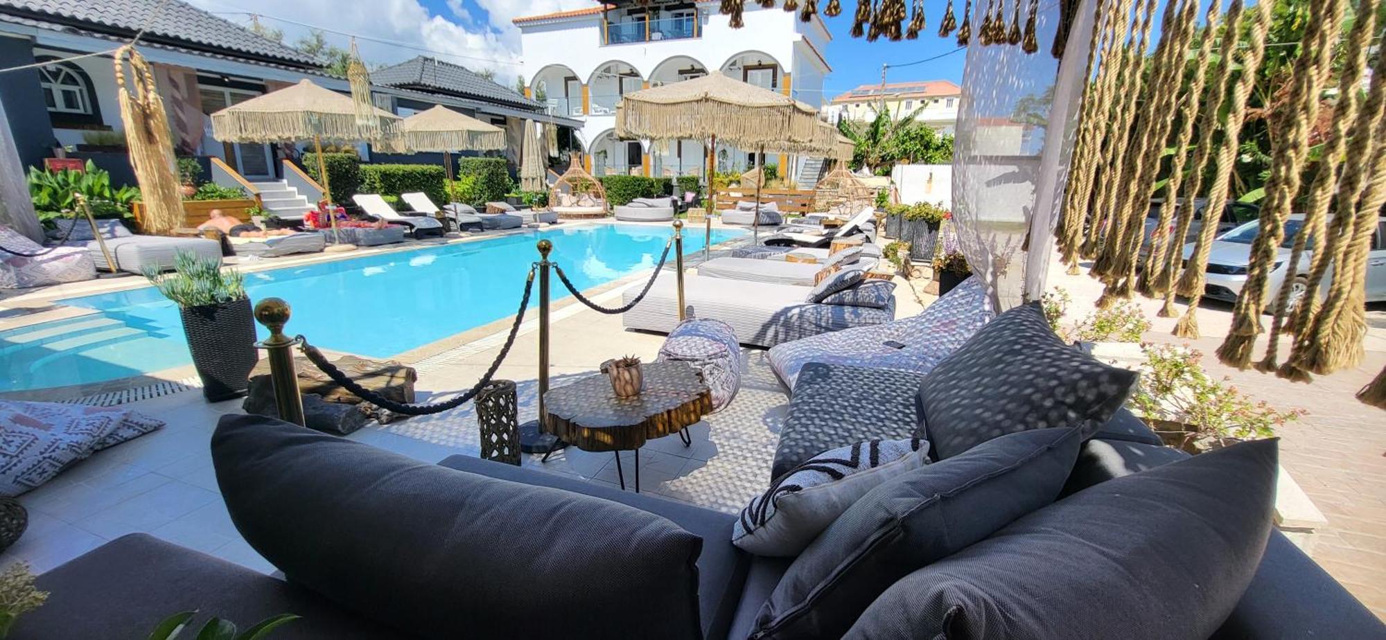Villa Corali Apartments Sea Breath & Pool Amoudi Ngoại thất bức ảnh