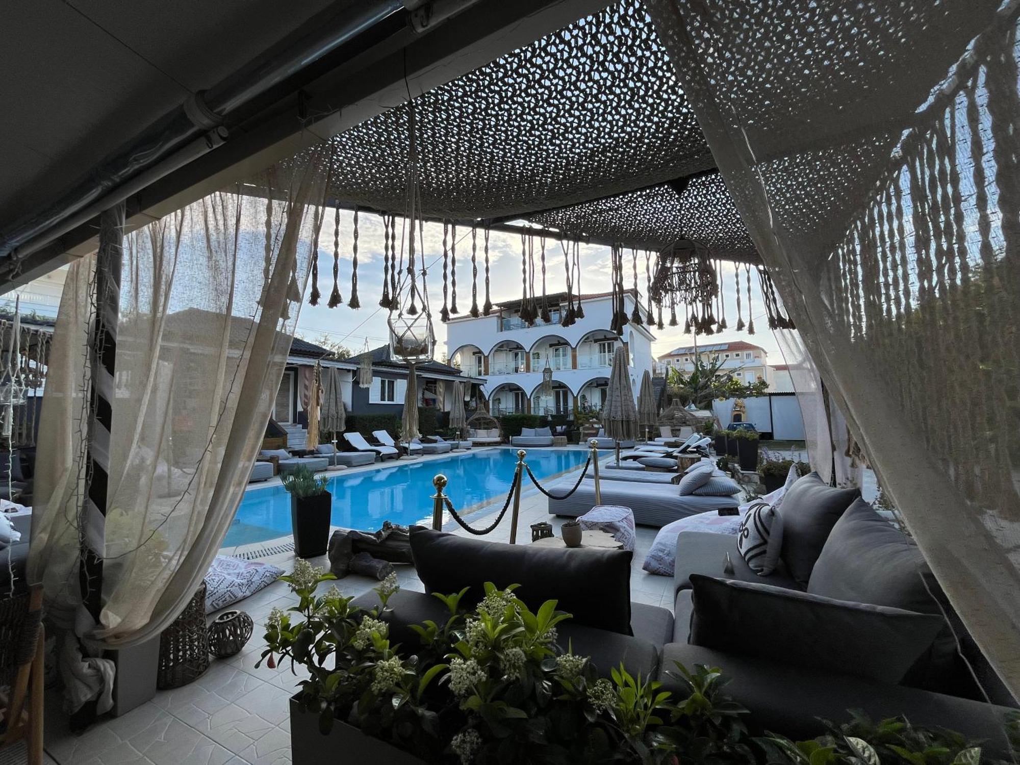 Villa Corali Apartments Sea Breath & Pool Amoudi Ngoại thất bức ảnh